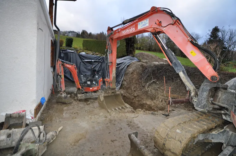 Abri voiture et terrasse — le chantier, photo 1 sur 9