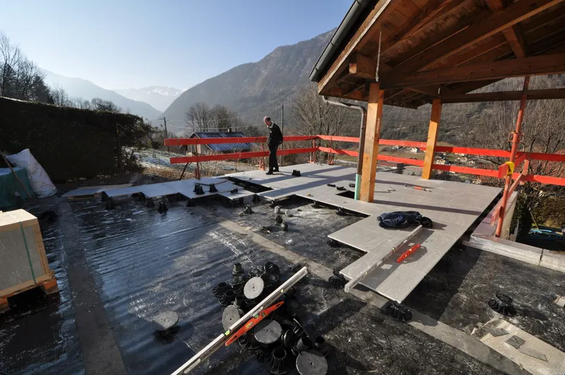 Abri voiture et terrasse — le chantier, photo 5 sur 9