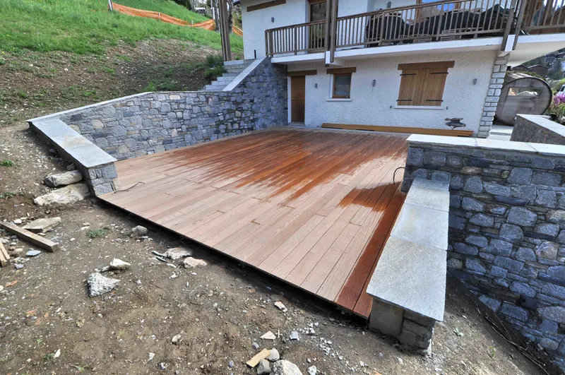 Garage enterré sous un chalet existant — le chantier, photo 8 sur 8